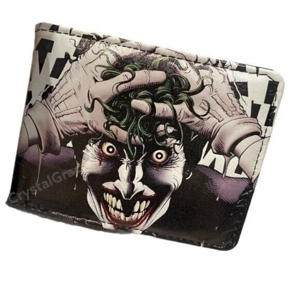DC Comics Joker Bifold‎ Wallet Metal Tin Ha Ha Batman Smile Arkham Gift Harley